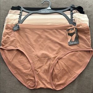 NICOLE MILLER Seamless Briefs 5 pack 2X NWT